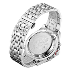 World Timer Mechanical Quartz Hybrid- Steel Matt Grey