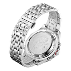 World Timer Mechanical Quartz Hybrid- Steel Matt Black