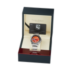 World Timer Mechanical Quartz Hybrid- Steel Matt Orange