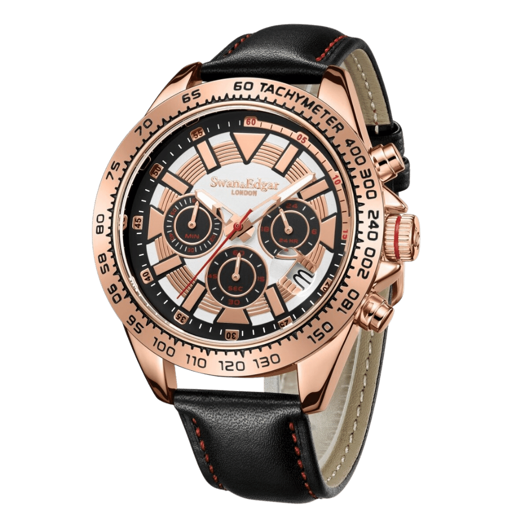 Speed Tracker Mechanical Quartz- Rose White